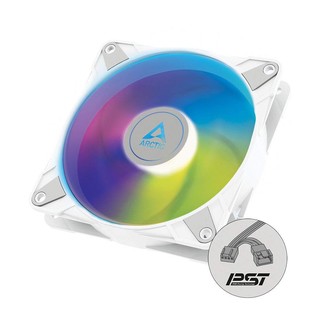 ARCTIC P14 PWM PST A-RGB - Computer Case Fan in White - 140mm