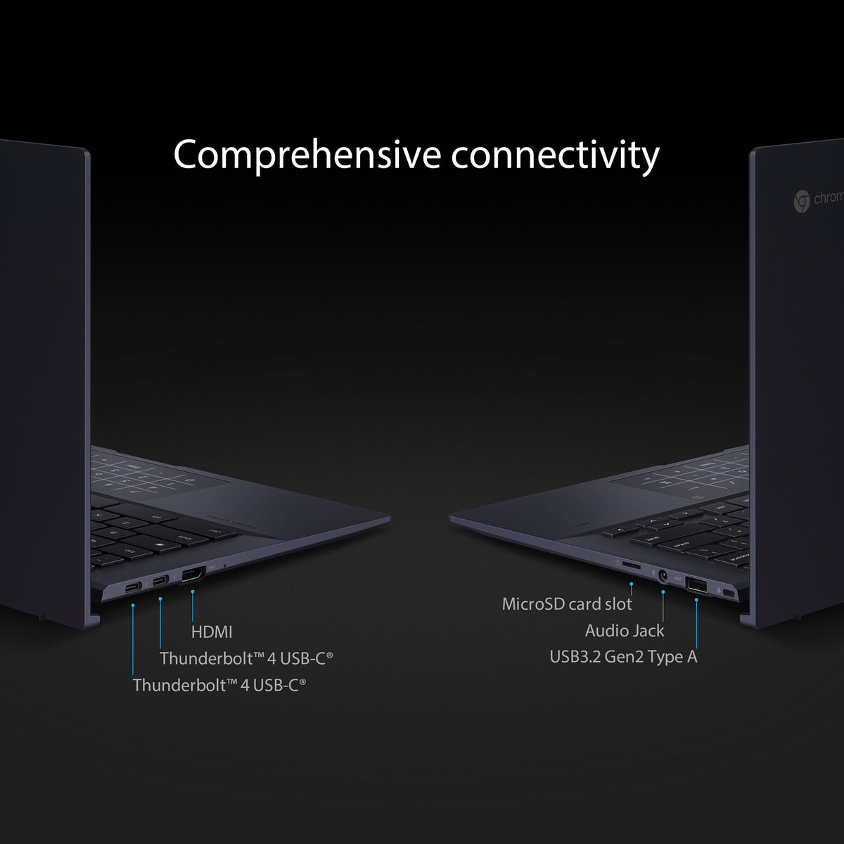 ASUS Chromebook CX9 - 35.6 cm (14&quot;) - Intel® Core™ i5-1135G7 - 8 GB LPDDR4x-SDRAM - 256 GB SSD - Wi-Fi 6 - ChromeOS - Black