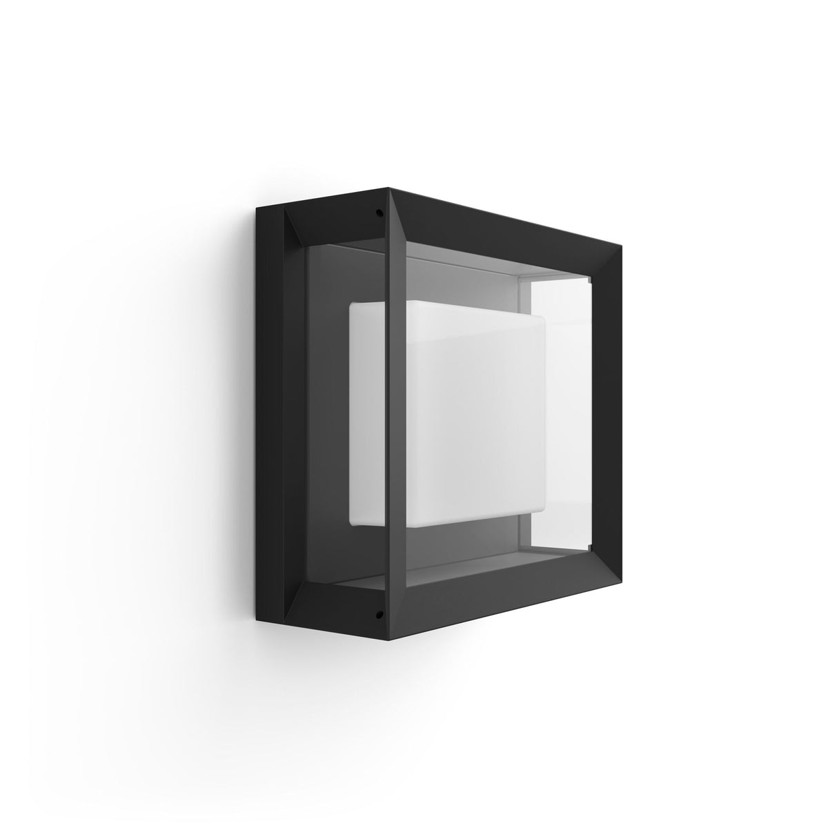Philips Hue Econic Outdoor Wall Light in Black - White and colour ambiance