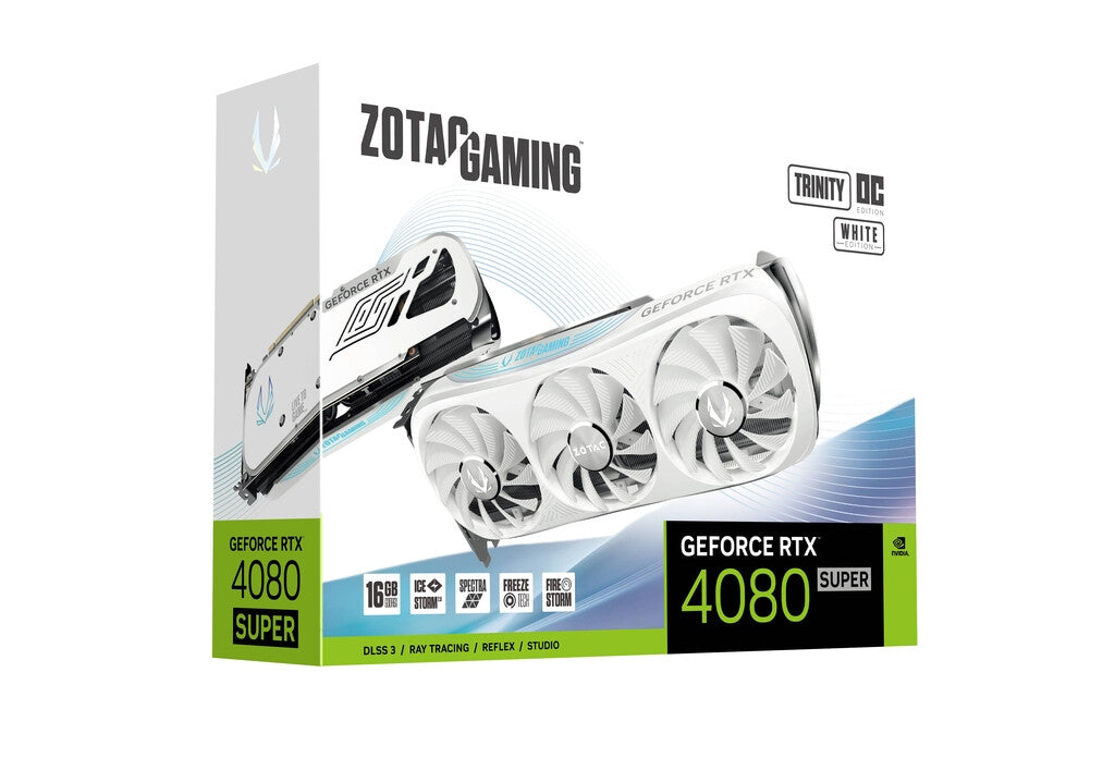 Zotac GAMING Trinity White - NVIDIA 16 GB GDDR6X GeForce RTX 4080 SUPER graphics card