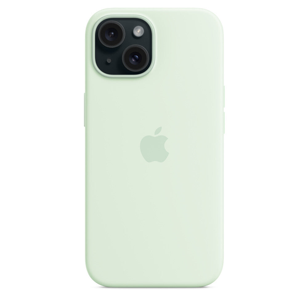 Apple MWNC3ZM/A - Silicone Case with MagSafe for iPhone 15 in Soft Mint