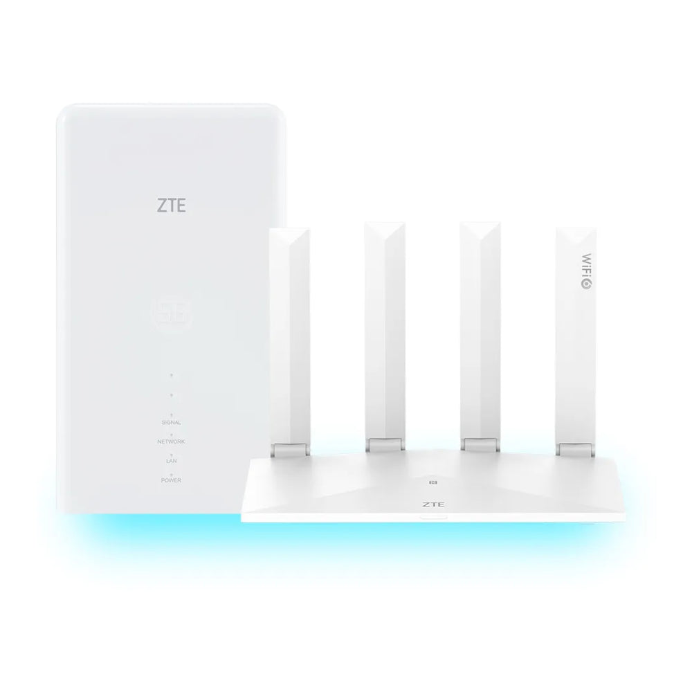 ZTE MC889 + T3000 - 5G Router + Antenna- White - Open Box