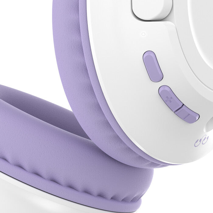 Belkin SoundForm Inspire - Wired &amp; Wireless Bluetooth Headset for Children in Lavender / White
