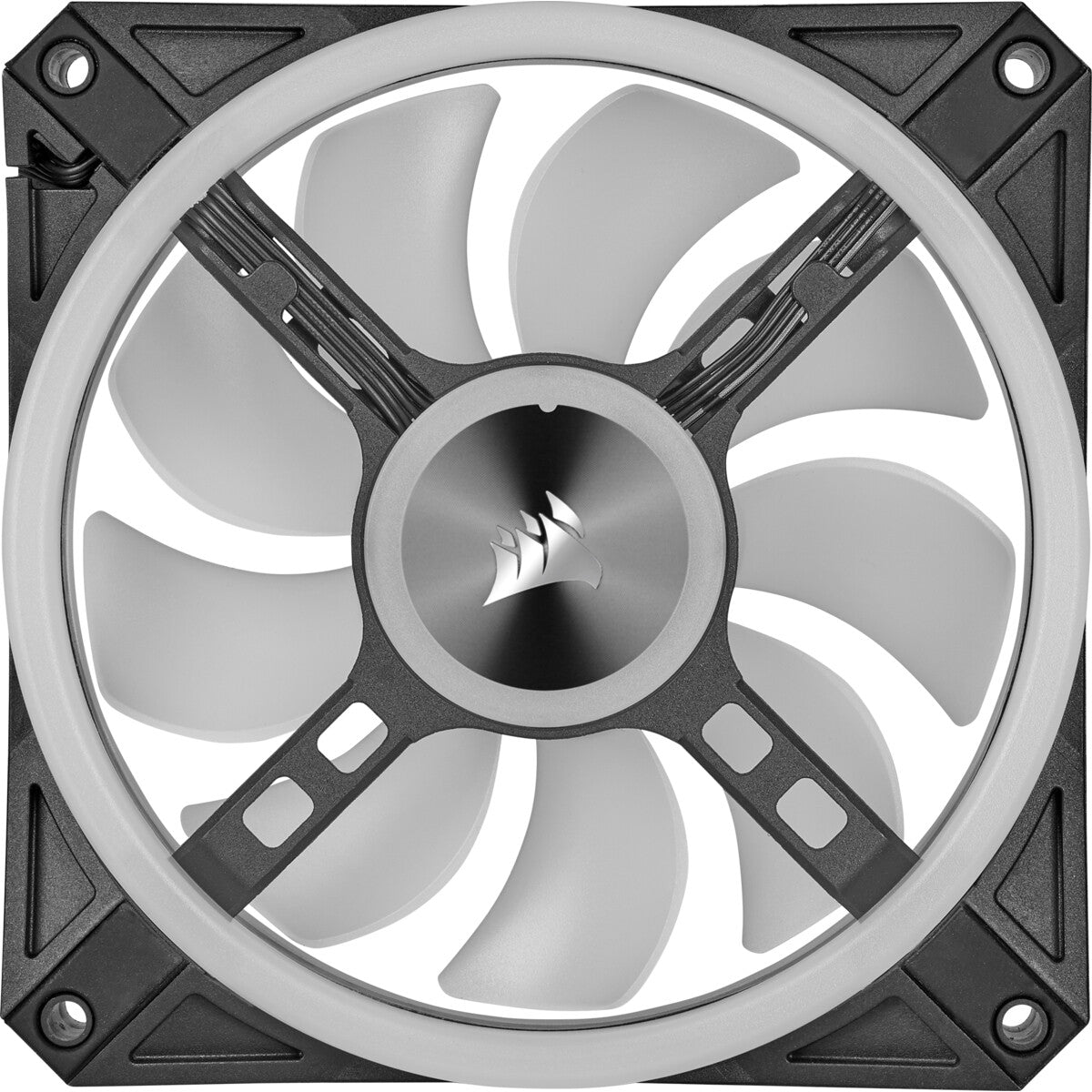 Corsair iCUE QL120 RGB - Computer Case Fan in Black / White - 120mm (Pack of 3)