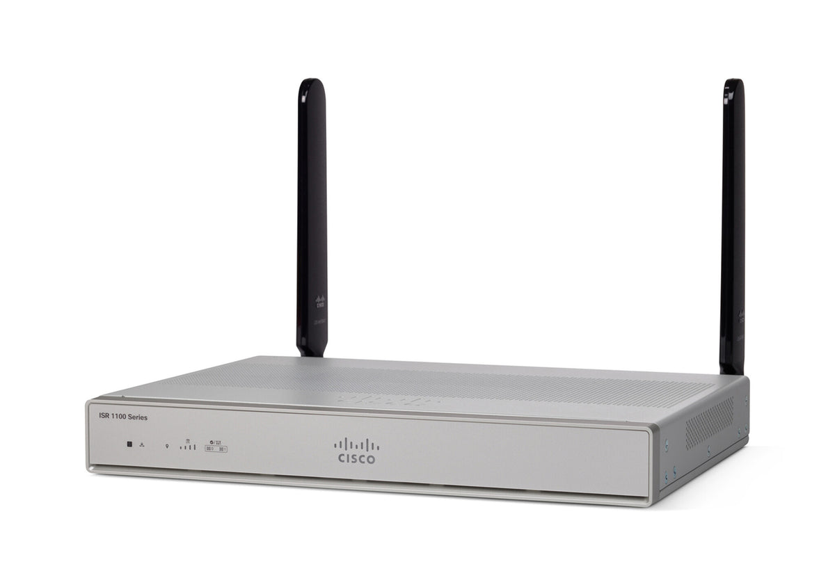 Cisco C1117-4PLTEEA Integrated Services Router with 4-Gigabit Ethernet (GbE) Ports, 1 ADSL2/VDSL2+ (Annex A) Router with LTE Advanced (CAT6), SMS/GPS, 1-Year Limited Hardware Warranty (C1117-4PLTEEA)