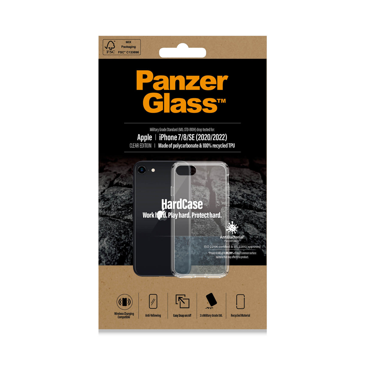 PanzerGlass ® HardCase for iPhone SE (2020/2022) / 7 / 8 in Transparent