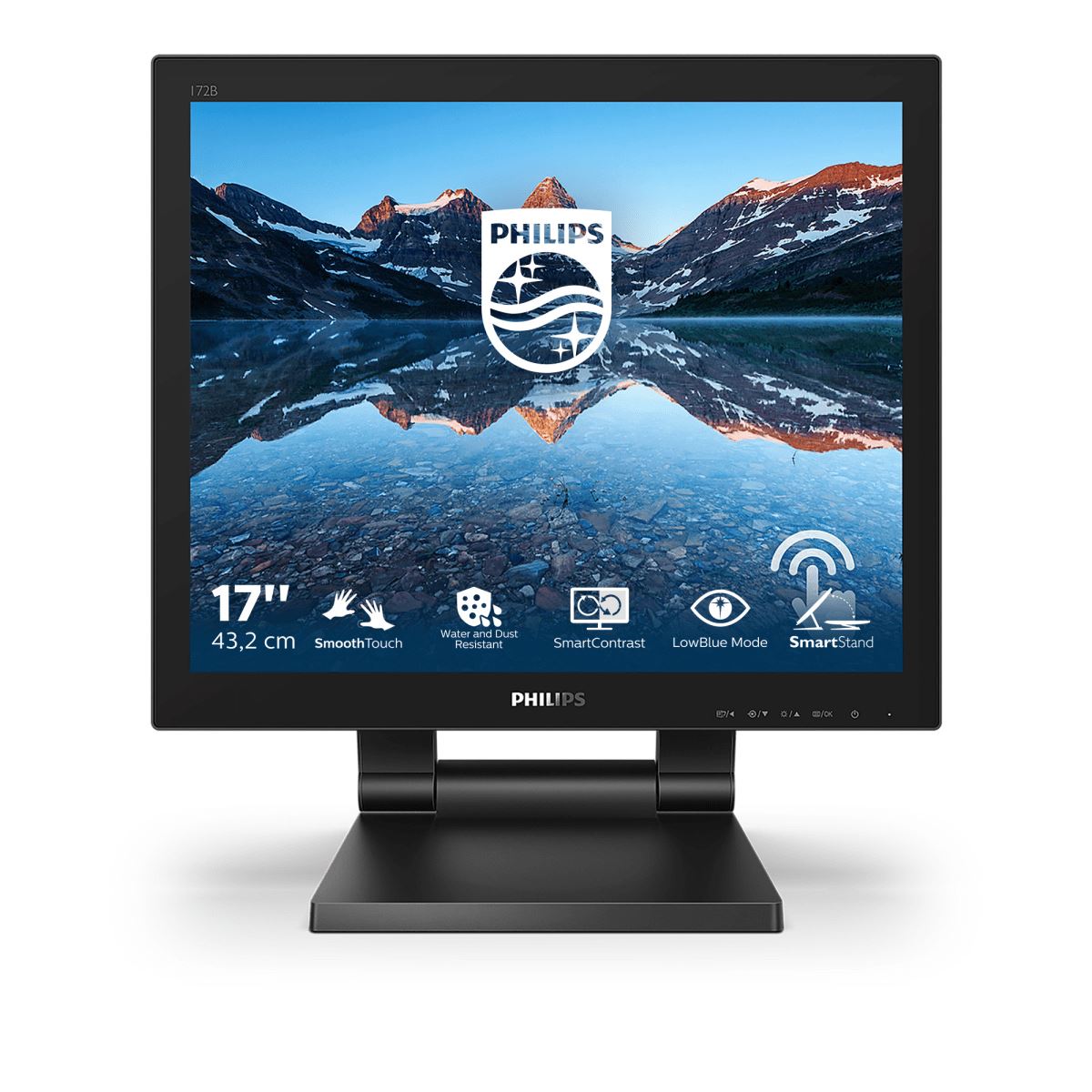 Philips 172B9T/00 Computer Monitor 43.2 cm (17&quot;) 1280 x 1024 pixels SXGA LCD Touchscreen Capacitive Black