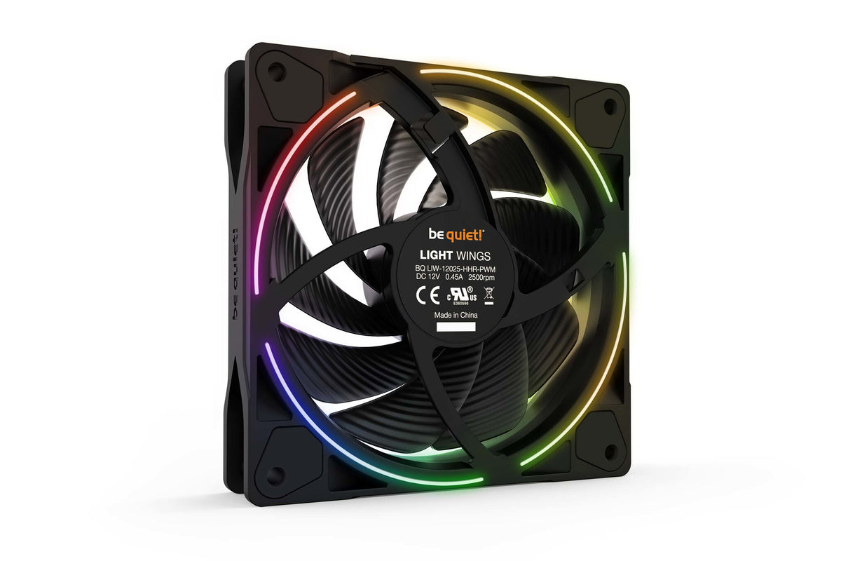 be quiet! Light Wings ARGB PWM High Speed - Computer Case Fan - 120mm