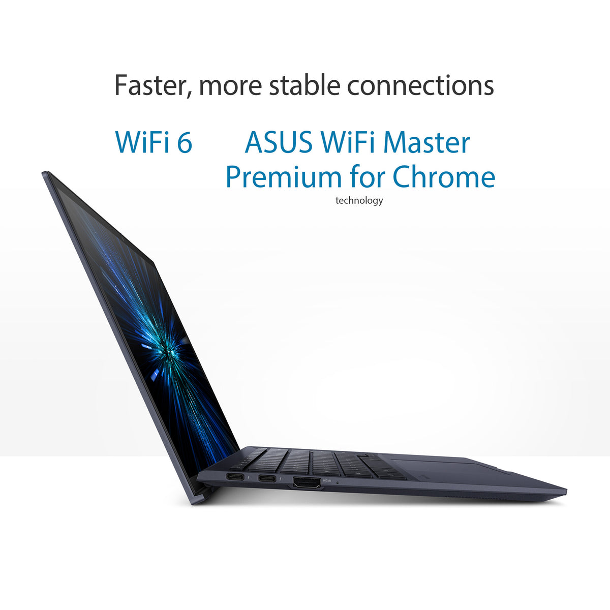 ASUS Chromebook - 35.6 cm (14&quot;) - Touchscreen - Intel® Core™ i7-1165G7- 16 GB LPDDR4x-SDRAM - 512 GB SSD - Wi-Fi 6 - ChromeOS - Black