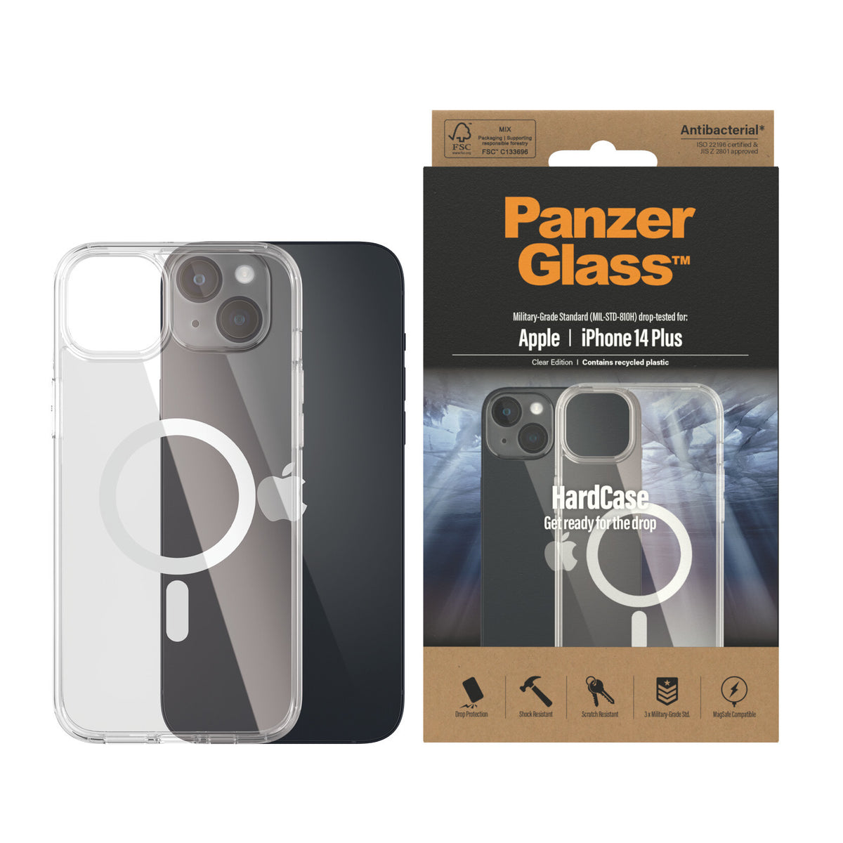 PanzerGlass ® HardCase MagSafe for iPhone 14 Plus in Clear