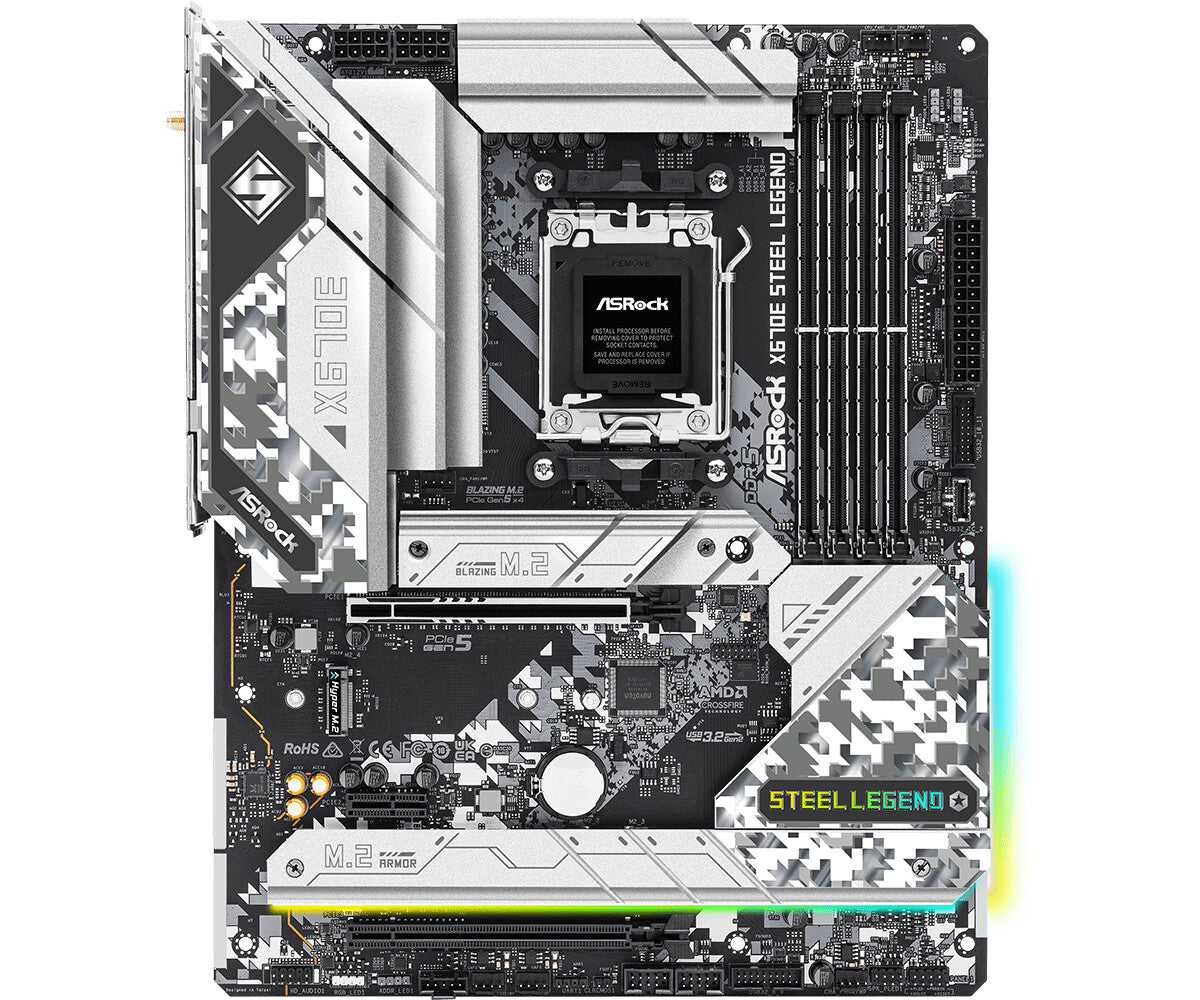 Asrock X670E Steel Legend ATX motherboard - AMD X670 Socket AM5