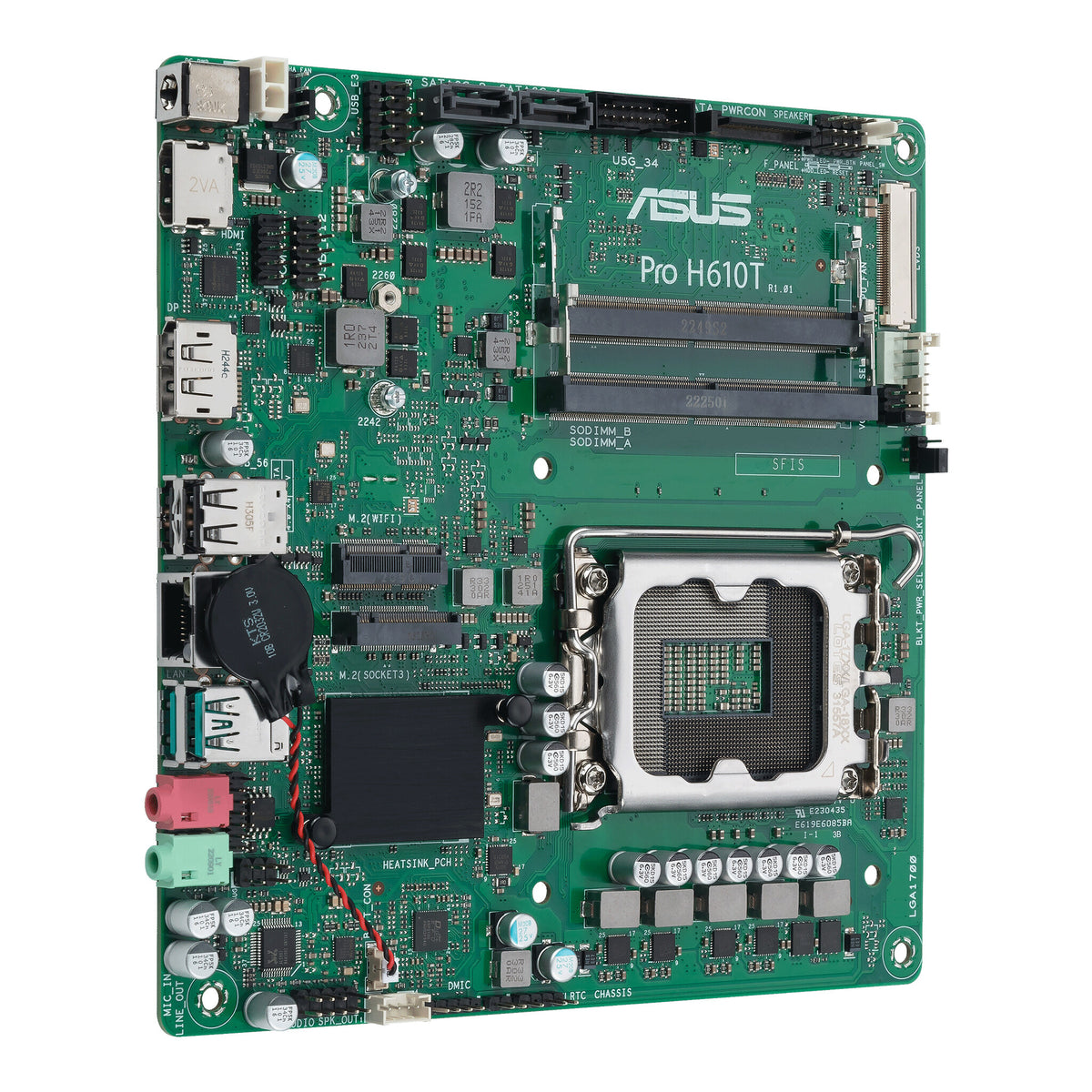 ASUS PRO H610T-CSM mini ITX motherboard - Intel H610 LGA 1700