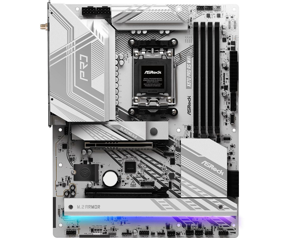 Asrock X870 Pro RS WiFi ATX motherboard - AMD X870 Socket AM5