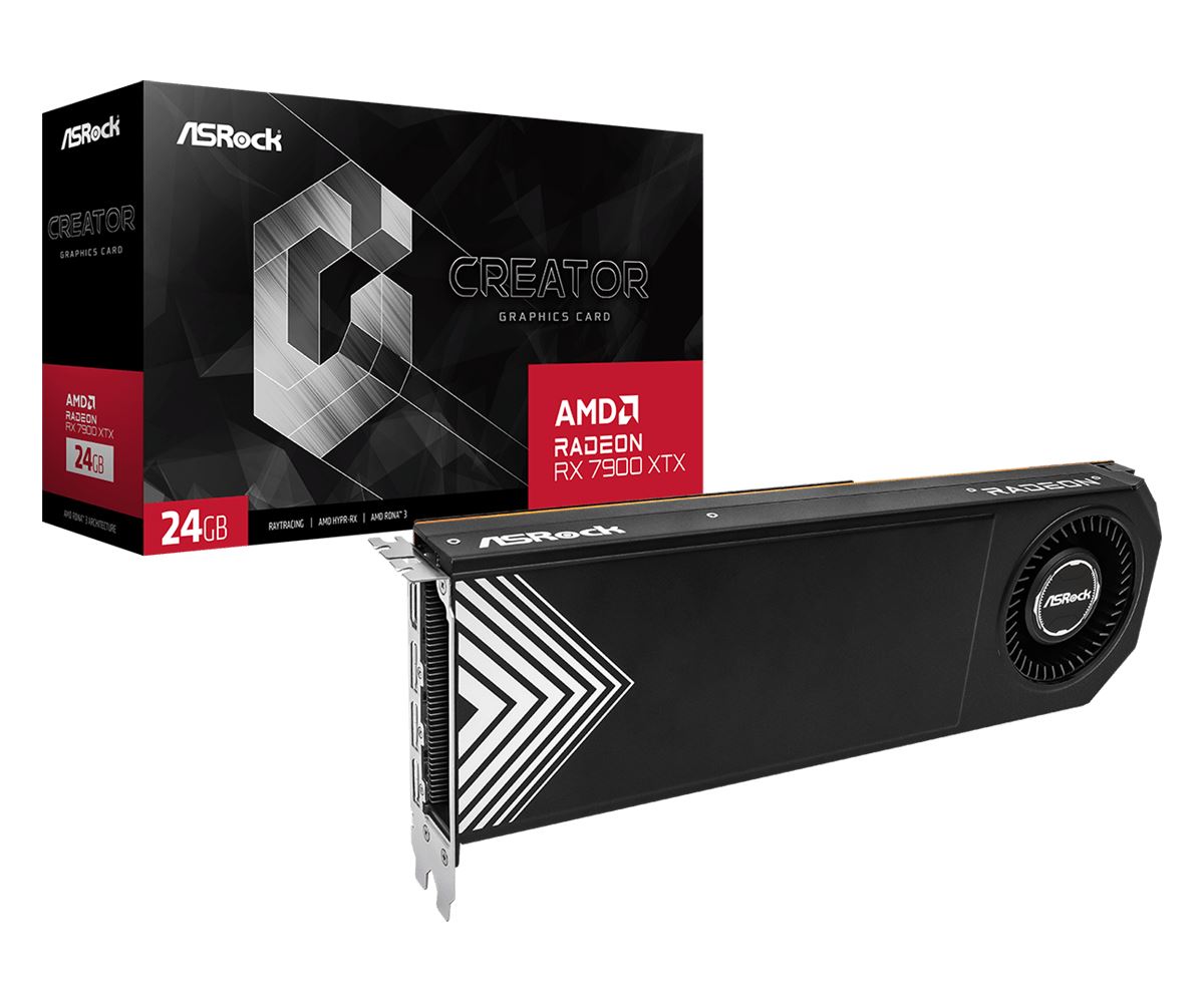 Asrock Creator - AMD 24 GB GDDR6 Radeon RX 7900 XTX graphics card