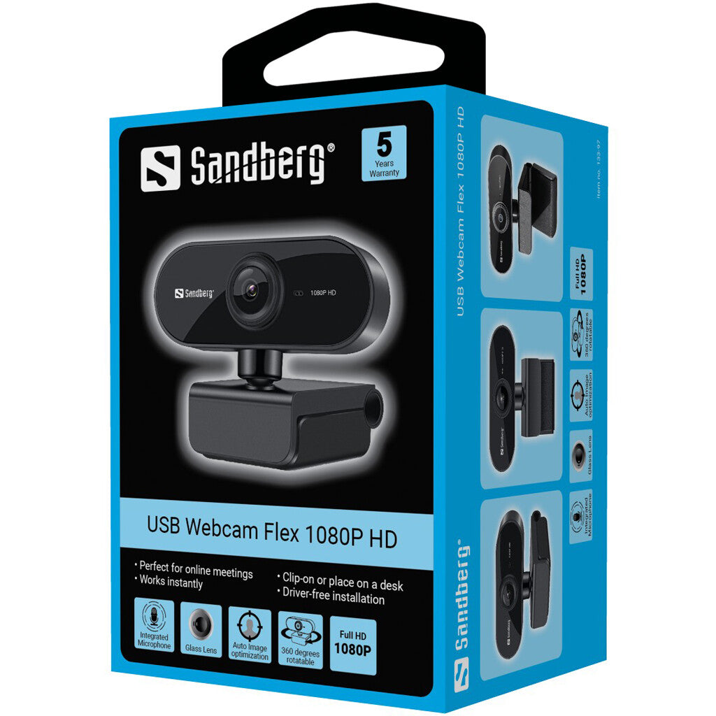 Sandberg Flex - 1080p HD USB Webcam