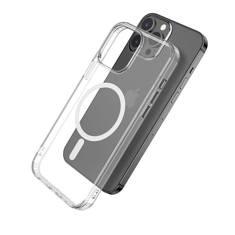 eSTUFF Magnetic Hybrid Clear Case for iPhone 13 Pro mobile phone case 15.5 cm (6.1&quot;) Cover Transparent