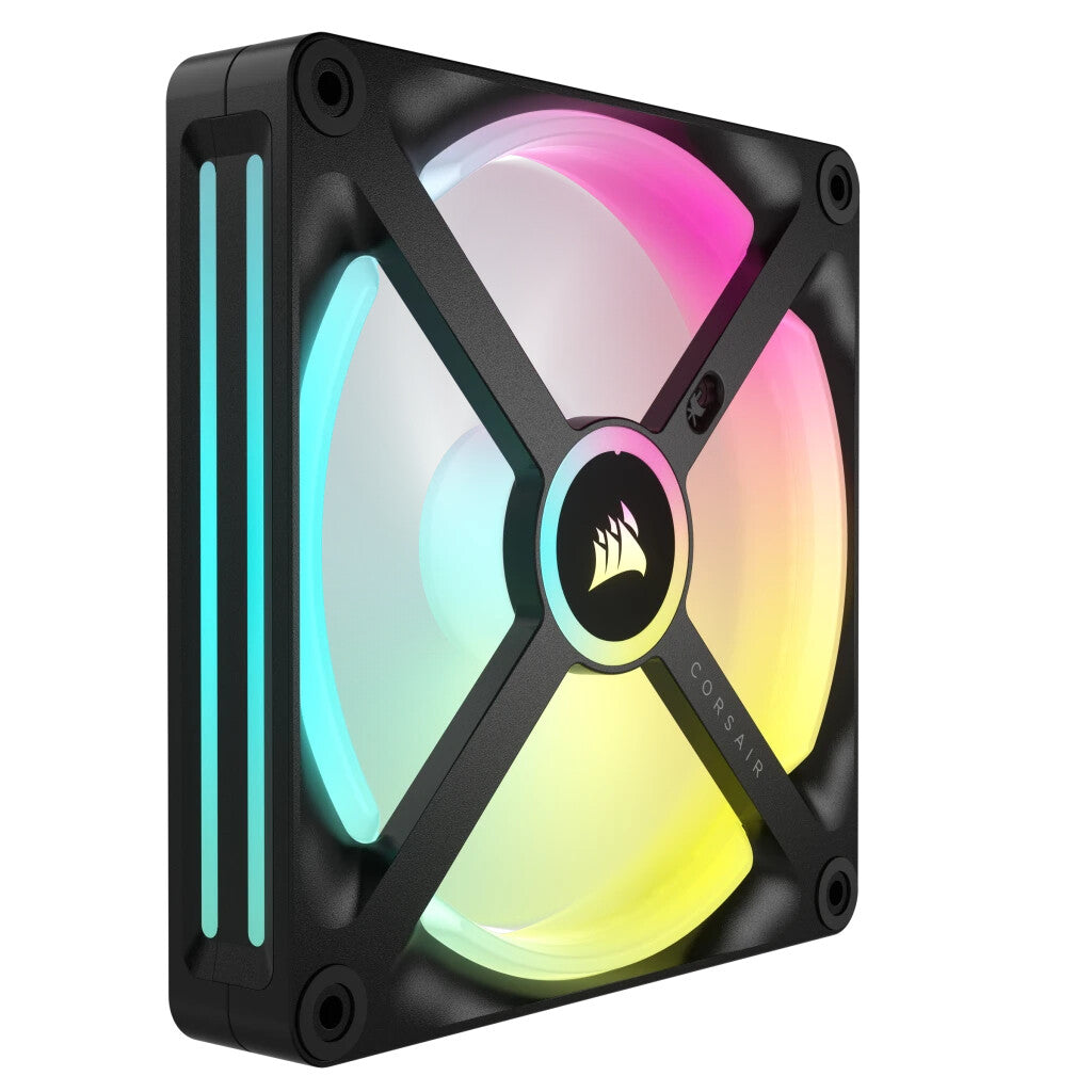 Corsair iCUE LINK QX140 RGB - PWM Computer Case Fan in Black / White - 140mm (Pack of 2)