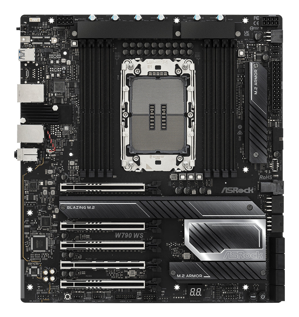 Asrock W790 WS R2.0 E-ATX motherboard - Intel W790 LGA 4677