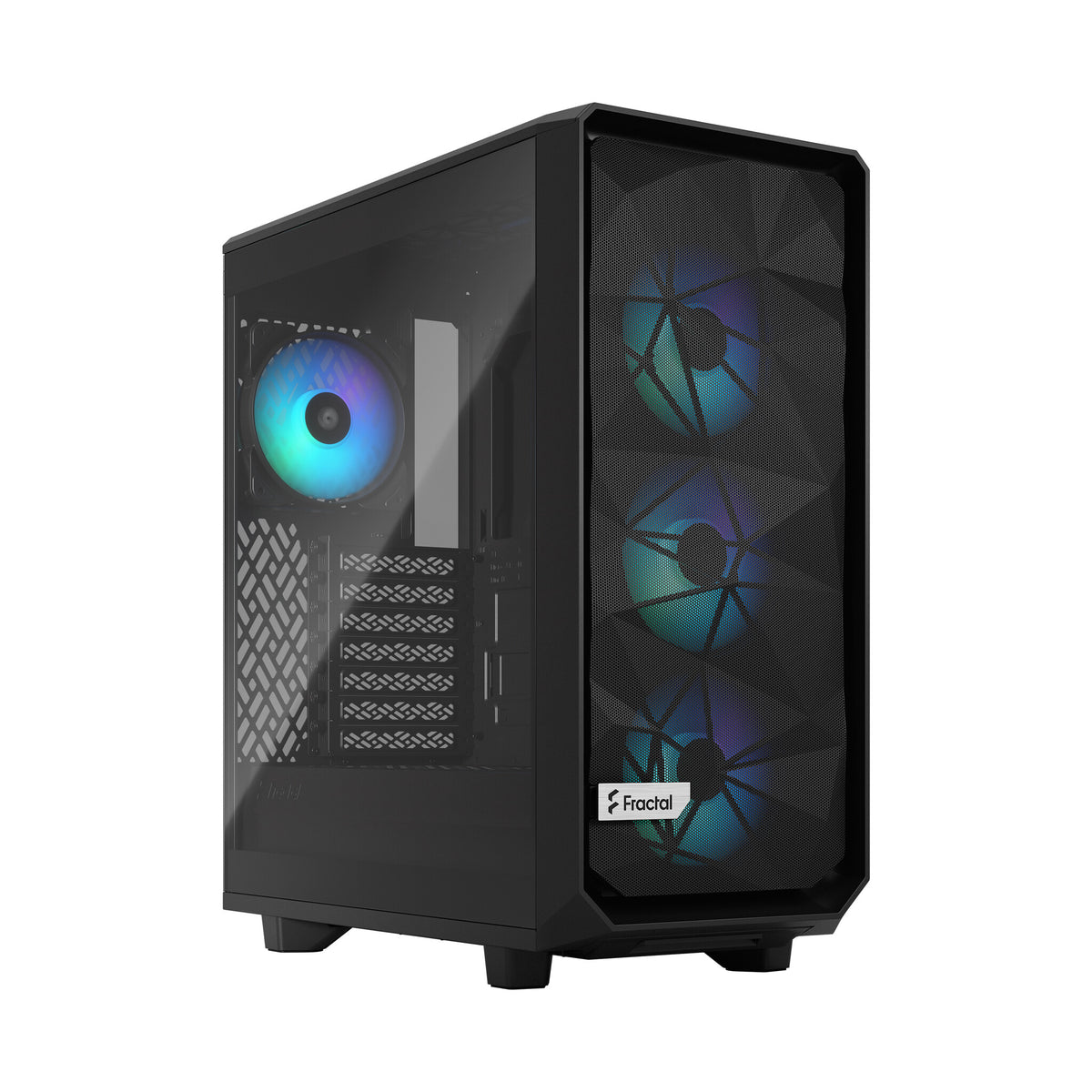 Fractal Design Meshify 2 Compact Lite RGB - ATX Mid Tower Case in Black