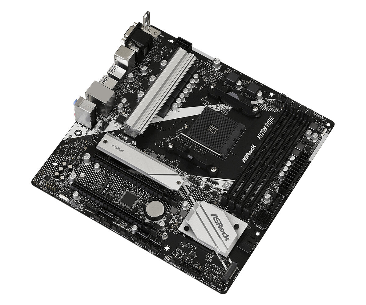 Asrock A520M Pro4 micro ATX motherboard - AMD A520 Socket AM4