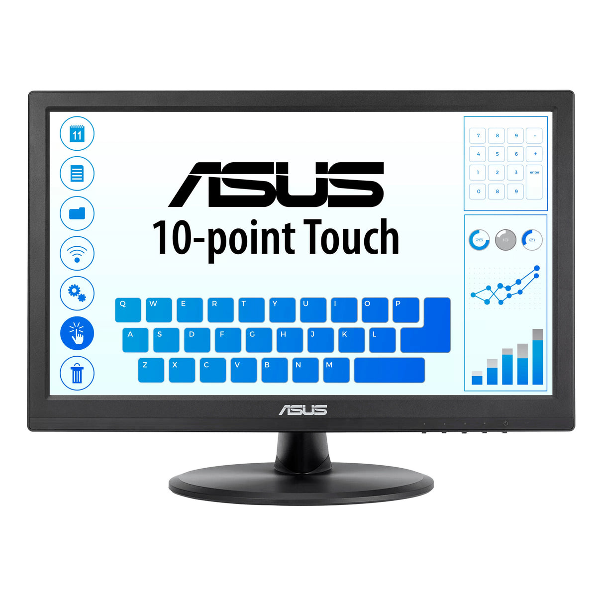 ASUS VT168HR - 39.6 cm (15.6&quot;) - 1366 x 768 pixels WXGA LED Touchscreen Monitor