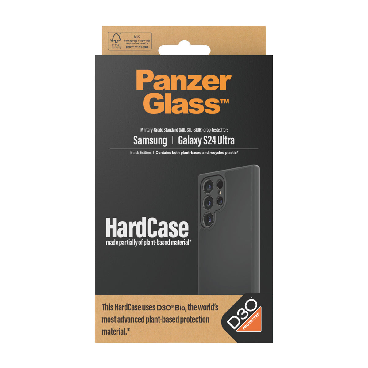 PanzerGlass ® HardCase with D3O® for Galaxy S24 Ultra in Black
