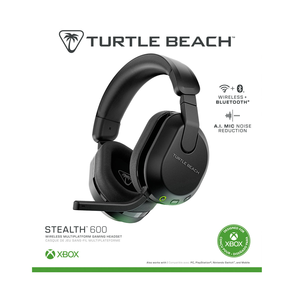 Turtle Beach Stealth 600 (3rd Gen) - Wireless Bluetooth Gaming Headset for Xbox Series X|S in Black