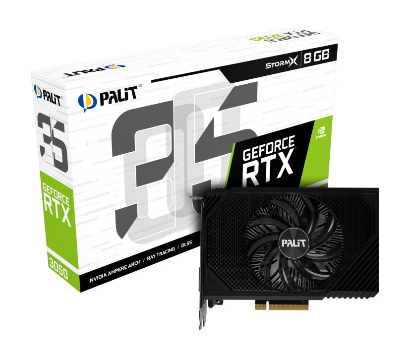 Palit StormX - NVIDIA 8 GB GDDR6 GeForce RTX 3050 graphics card