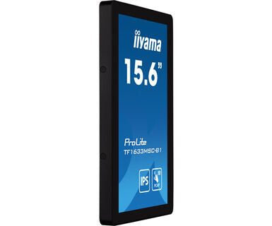 iiyama ProLite TF1633MSC-B1 - 39.6 cm (15.6&quot;) - 1920 x 1080 pixels Full HD Touchscreen Monitor