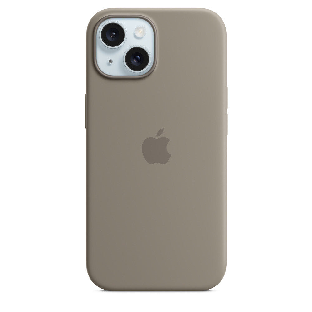 Apple mobile phone case with MagSafe for iPhone 15 in Brown
