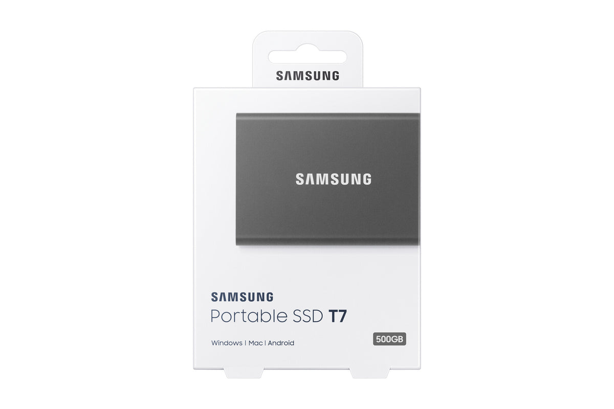Samsung T7 Portable SSD in Grey - 500 GB