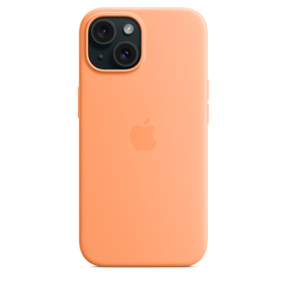 Apple mobile phone case for iPhone 15 in Orange Sorbet