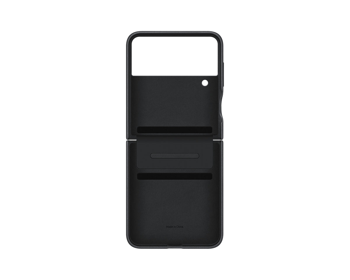 Samsung Flap Leather Cover for Galaxy Z Flip4 in Black