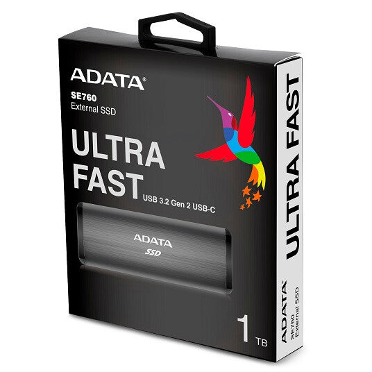 ADATA SE760 - USB Type-C External SSD in Titanium - 1 TB