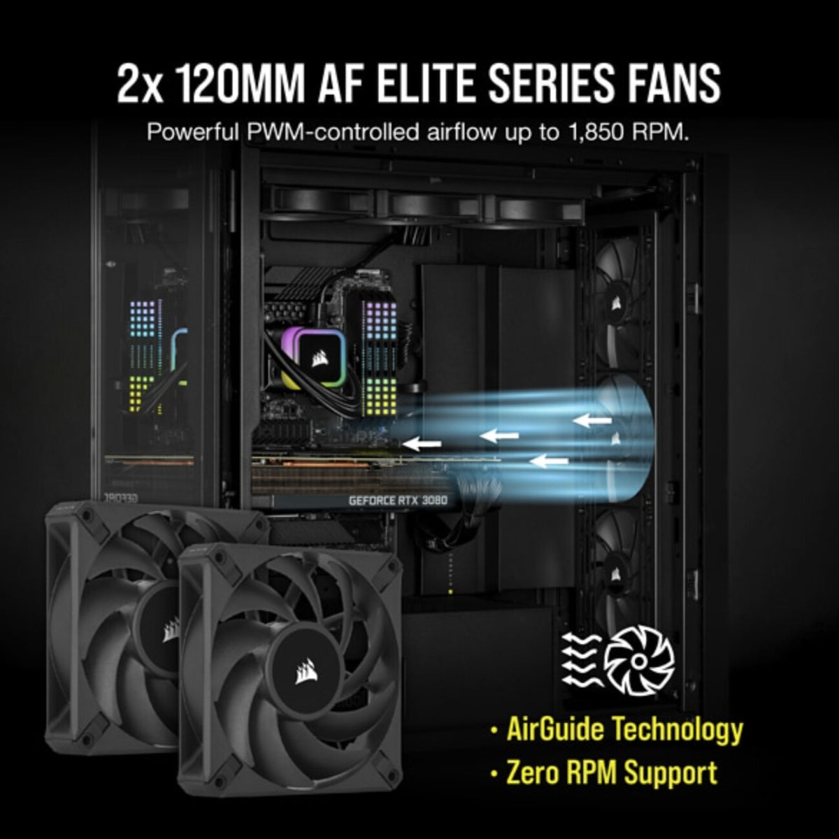 Corsair iCUE H100i RGB ELITE - All-in-one Liquid Processor Cooler in Black - 240mm