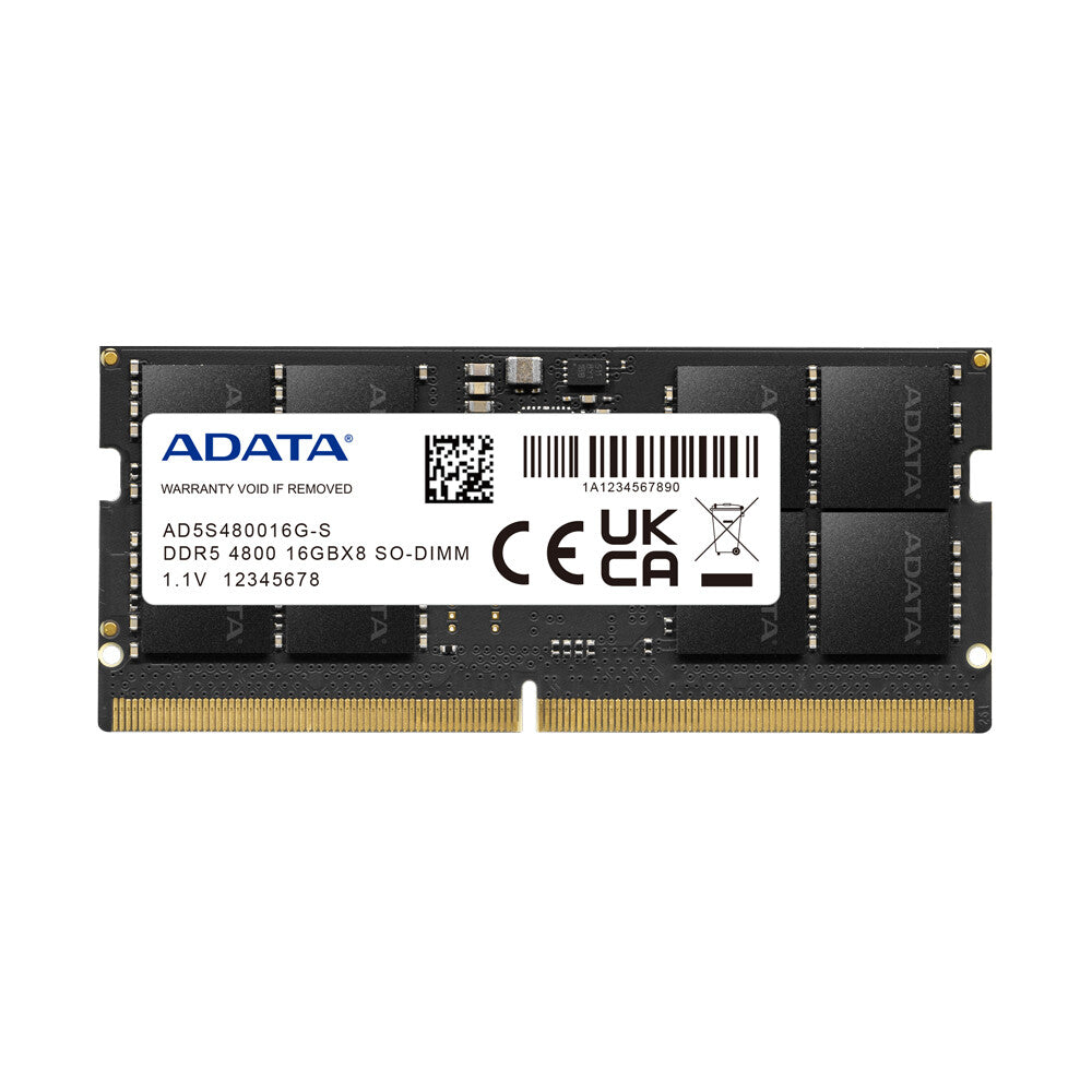 ADATA - 16 GB 1 x 16 GB DDR5 SO-DIMM 4800 MHz ECC memory module