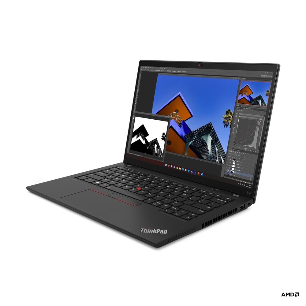 Lenovo ThinkPad T14 Gen 4 14&quot; Laptop - AMD Ryzen 5 PRO 7540U - 16 GB LPDDR5x-SDRAM - 512 GB SSD - Windows 11 Pro - Black