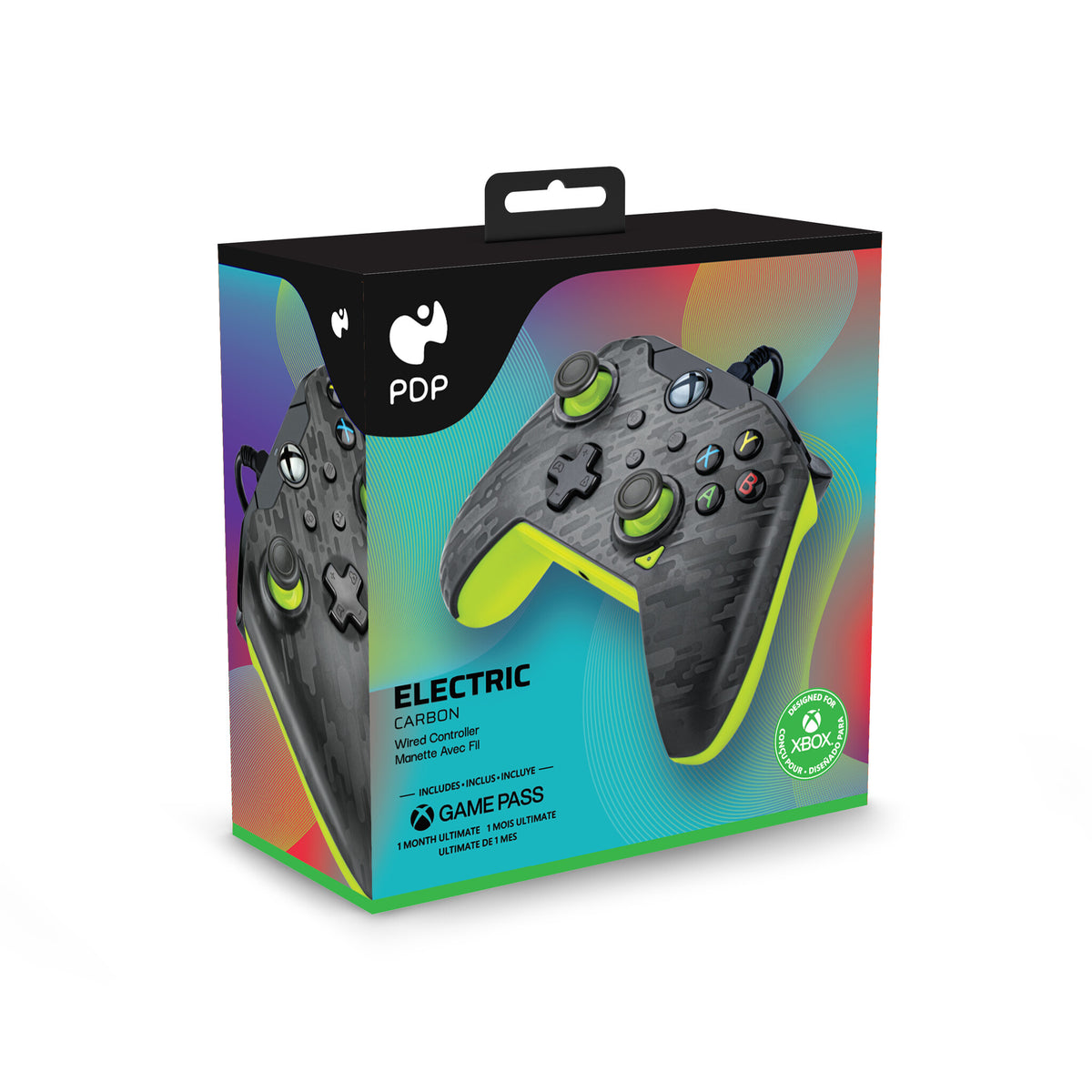 PDP - Wired Controller for PC / Xbox Series X|S in Electric Carbon