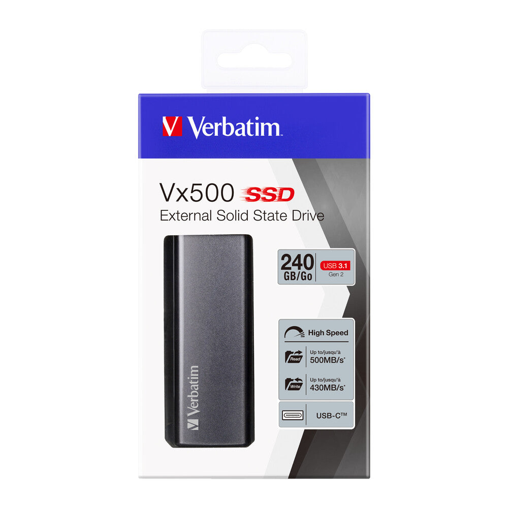 Verbatim Vx500 - USB 3.1 Gen 2 External SSD - 240 GB
