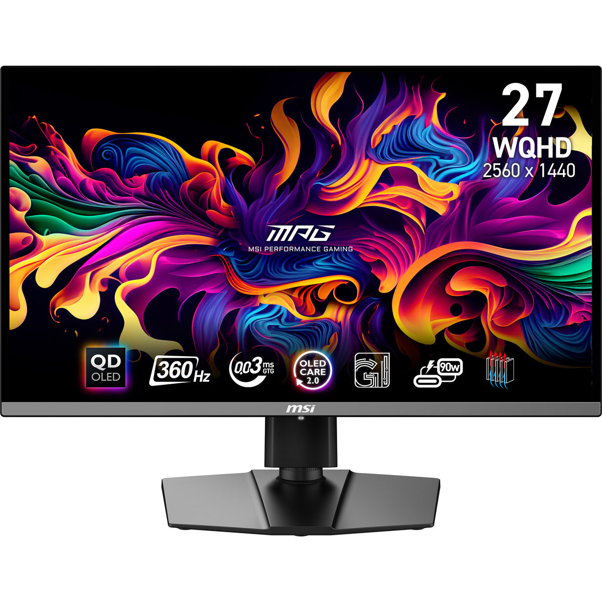 MSI MPG 271QRX - 67.3 cm (26.5&quot;) - 2560 x 1440 pixels Wide Quad HD QD-OLED Monitor