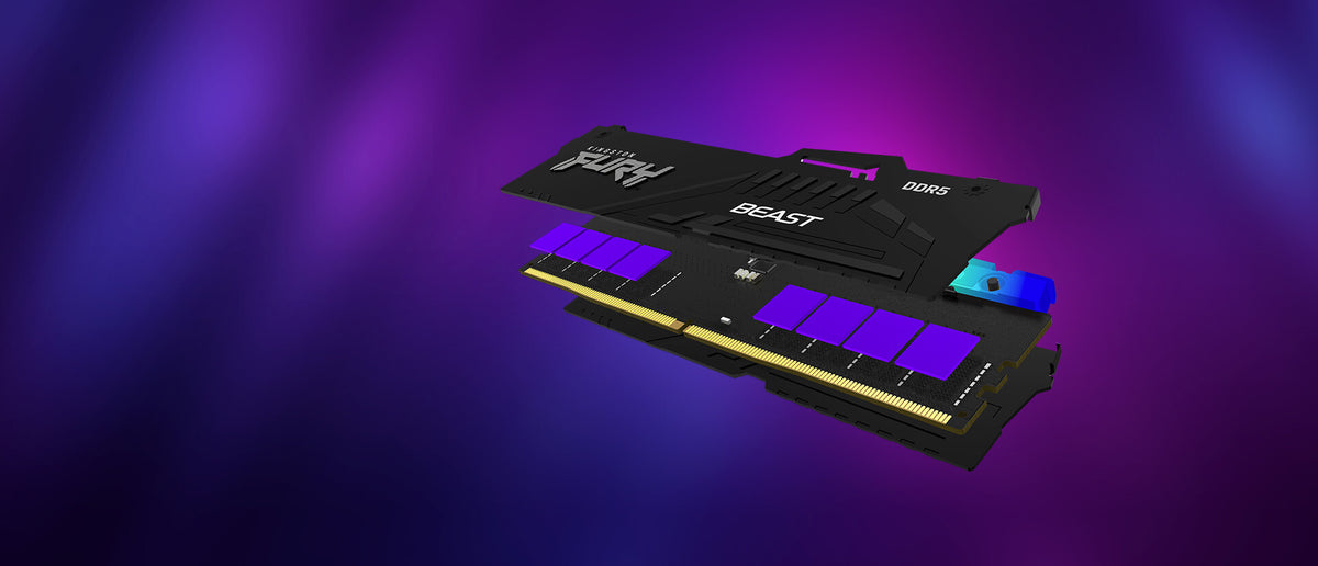 Kingston Technology FURY Beast RGB - 64 GB 2 x 32 GB DDR5 6000MT/s memory module