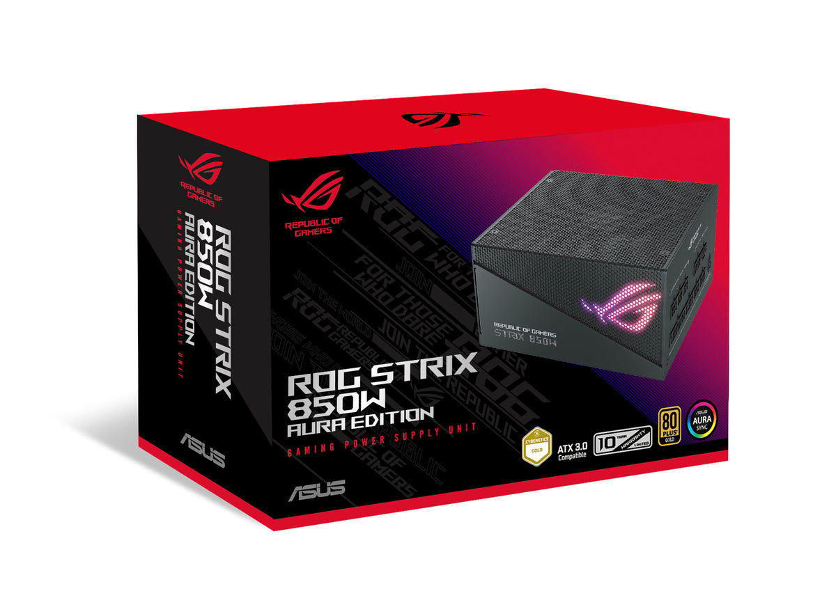 ASUS ROG Strix &quot;Aura Edition&quot; - 850W 80+ Gold Fully Modular Power Supply Unit