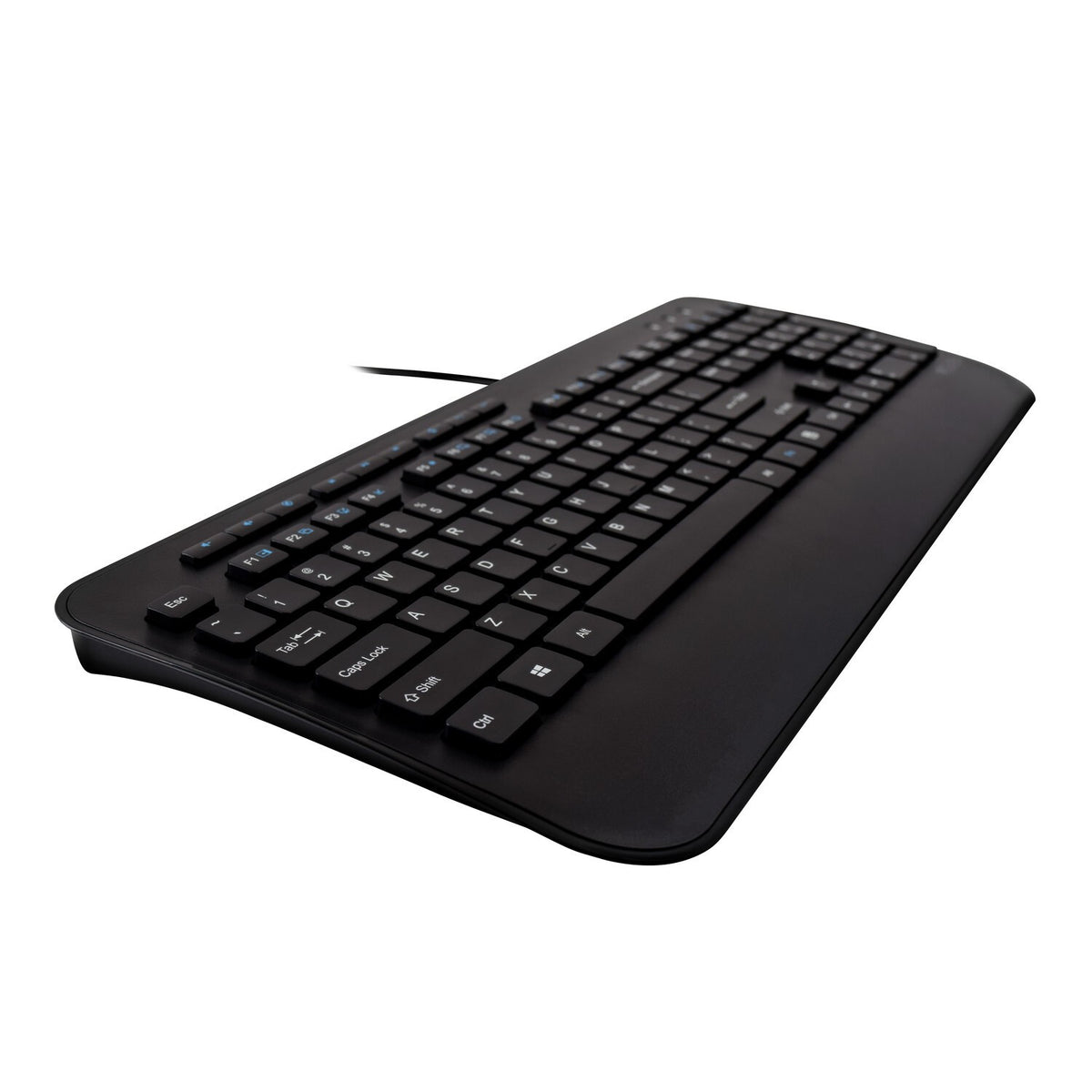 V7 Full Size USB Keyboard with Palm Rest and Ambidextrous Mouse Combo - UK