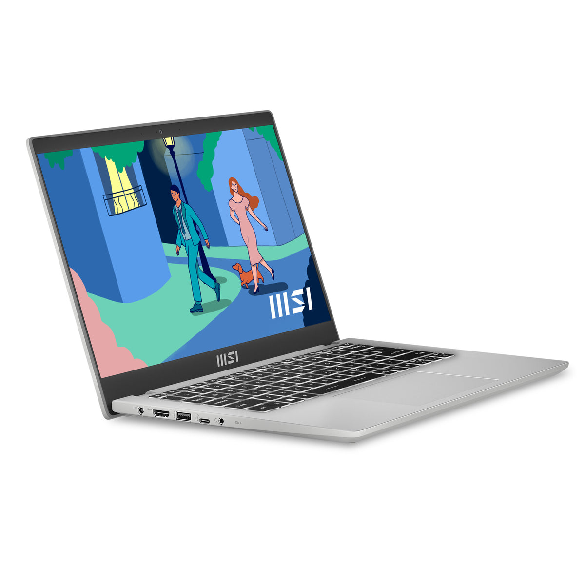 MSI Modern 14 C12M-638UK Laptop - 35.6 cm (14&quot;) - Intel® Core™ i5-1235U - 8 GB DDR4-SDRAM - 512 GB SSD - Wi-Fi 6 - Windows 11 Home - Silver