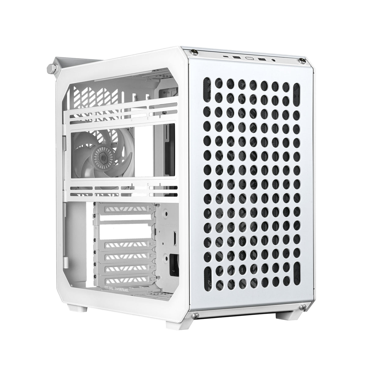 Cooler Master QUBE 500 Flatpack - ATX Mid Tower Case in White