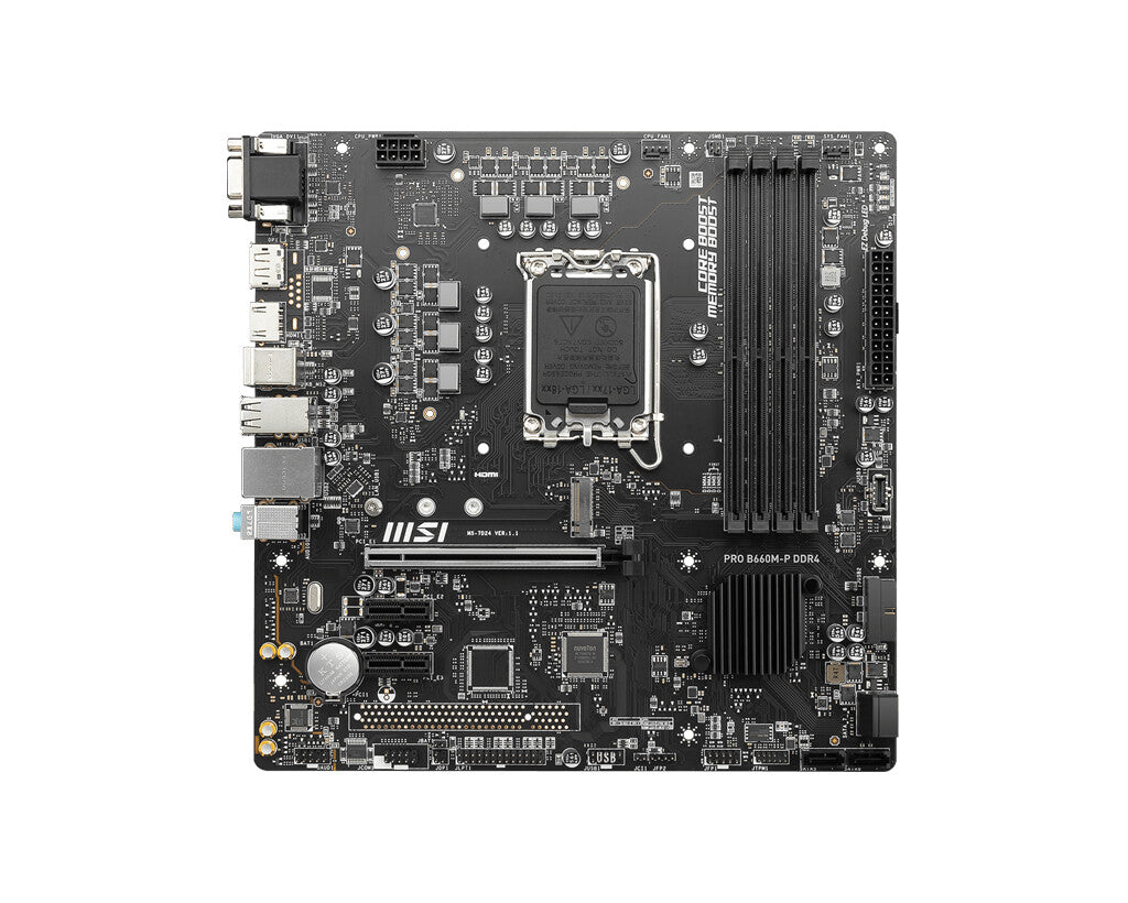 MSI PRO B660M-P DDR4 micro ATX motherboard - Intel B660 LGA 1700