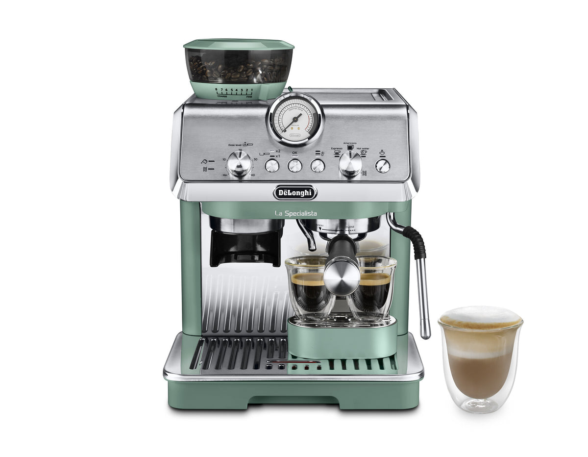 De’Longhi La Specialista Arte Compact - Manual Bean to Cup Coffee Machine in Green