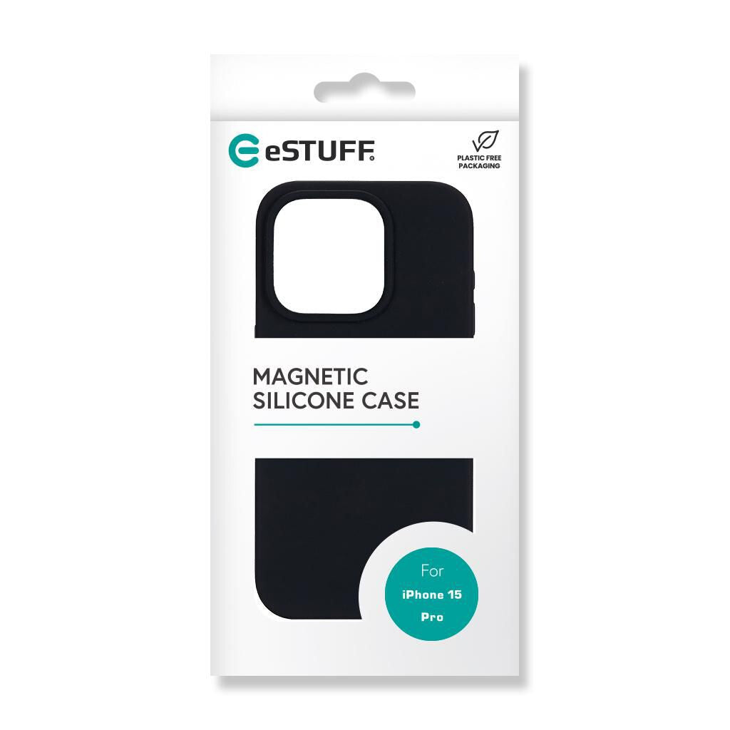 eSTUFF INFINITE ROME mobile phone case with MagSafe for iPhone 15 Pro in Black