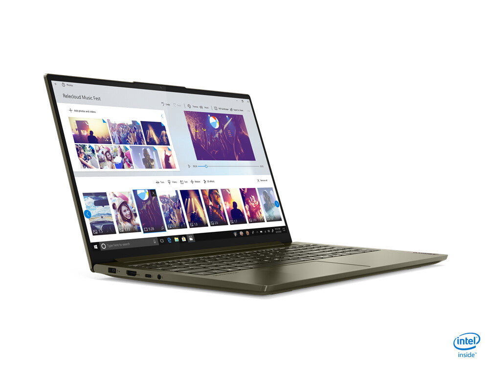 Lenovo Yoga Creator 7i Laptop - 39.6 cm (15.6&quot;) - Intel® Core™ i7-10750H - 16 GB DDR4-SDRAM - 512 GB SSD - NVIDIA® GeForce® GTX 1650 - Wi-Fi 6 - Windows 10 Home - Green / Metallic