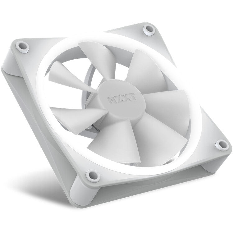 NZXT F120 RGB - Computer Case Fan in White - 120mm (Pack of 3)